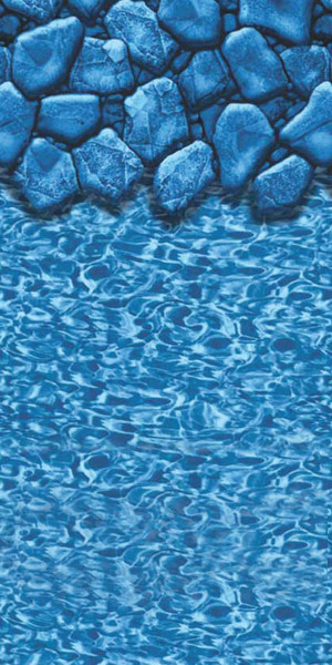 Boulder Swirl pool liner pattern